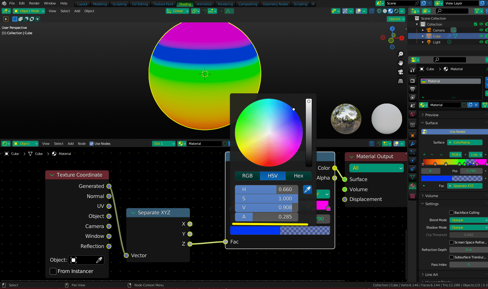 texturing Blender is it possible to change opacity of color ramp? Blender Stack Exchange