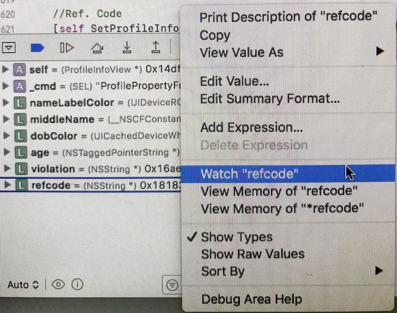 debugging How do you watch a variable in xcode 4? Stack Overflow
