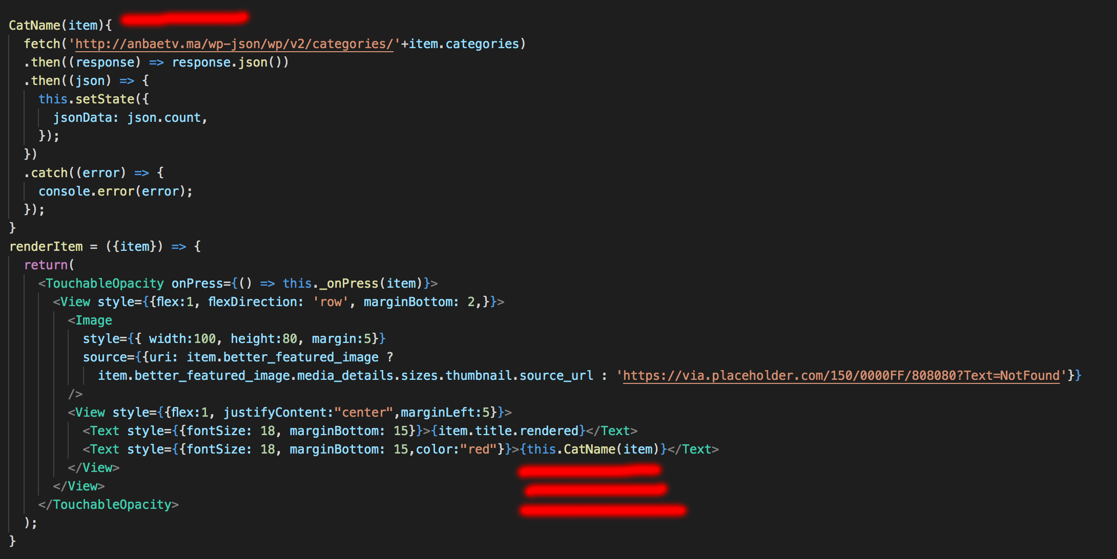 react native call API fetch Stack Overflow