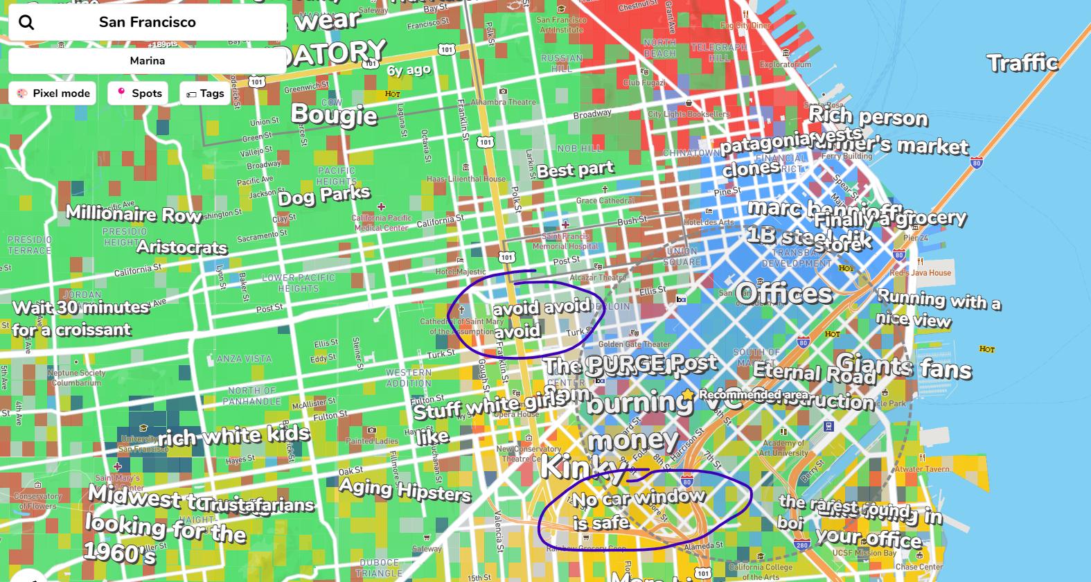 usa How to tell Google Maps to avoid bad neighborhoods in San