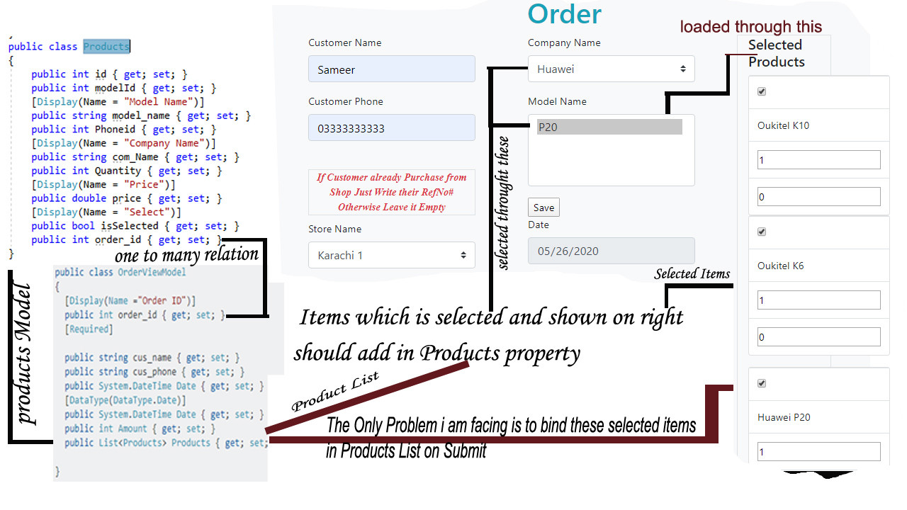 add item to c list on selectchange loaded