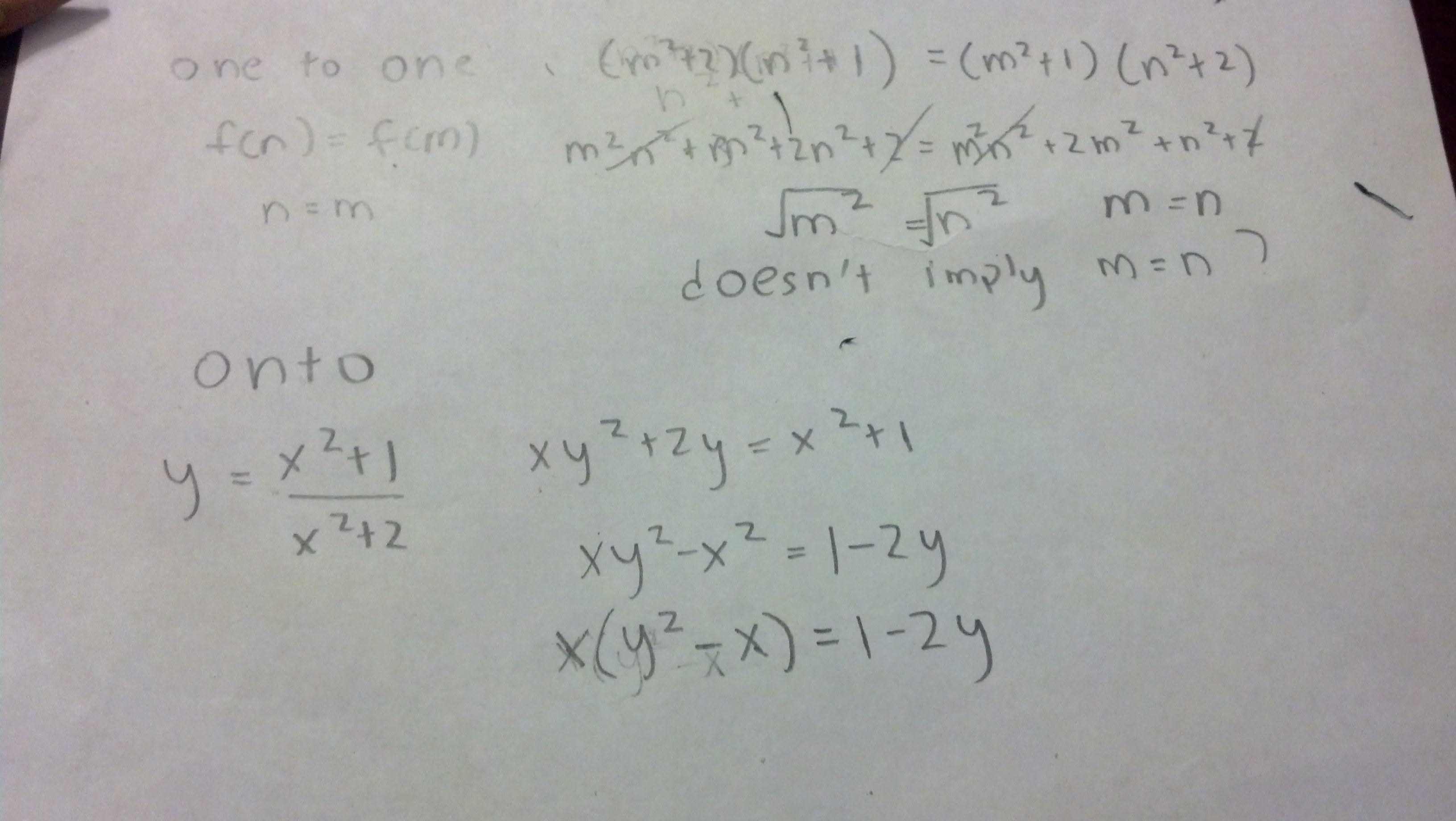 elementary set theory How to interpret algebraic relationship/ next