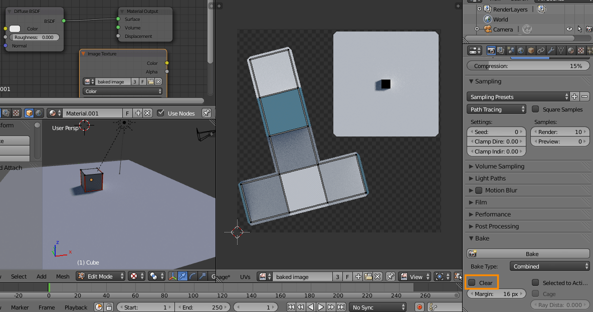 workflow How do I bake a texture using Cycles bake Blender Stack