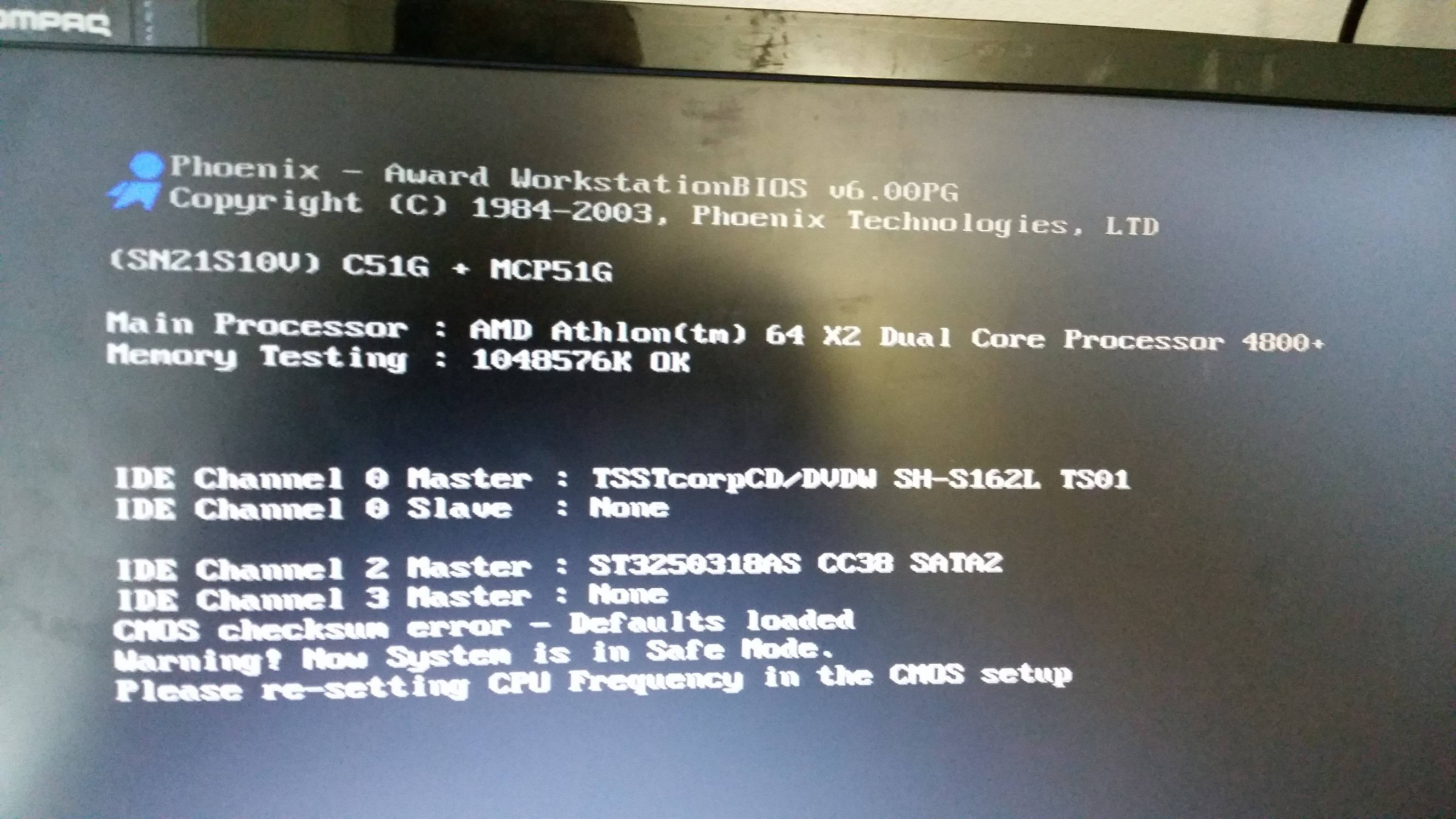 boot How to fix "Warning! Now system is in safe mode. Please re