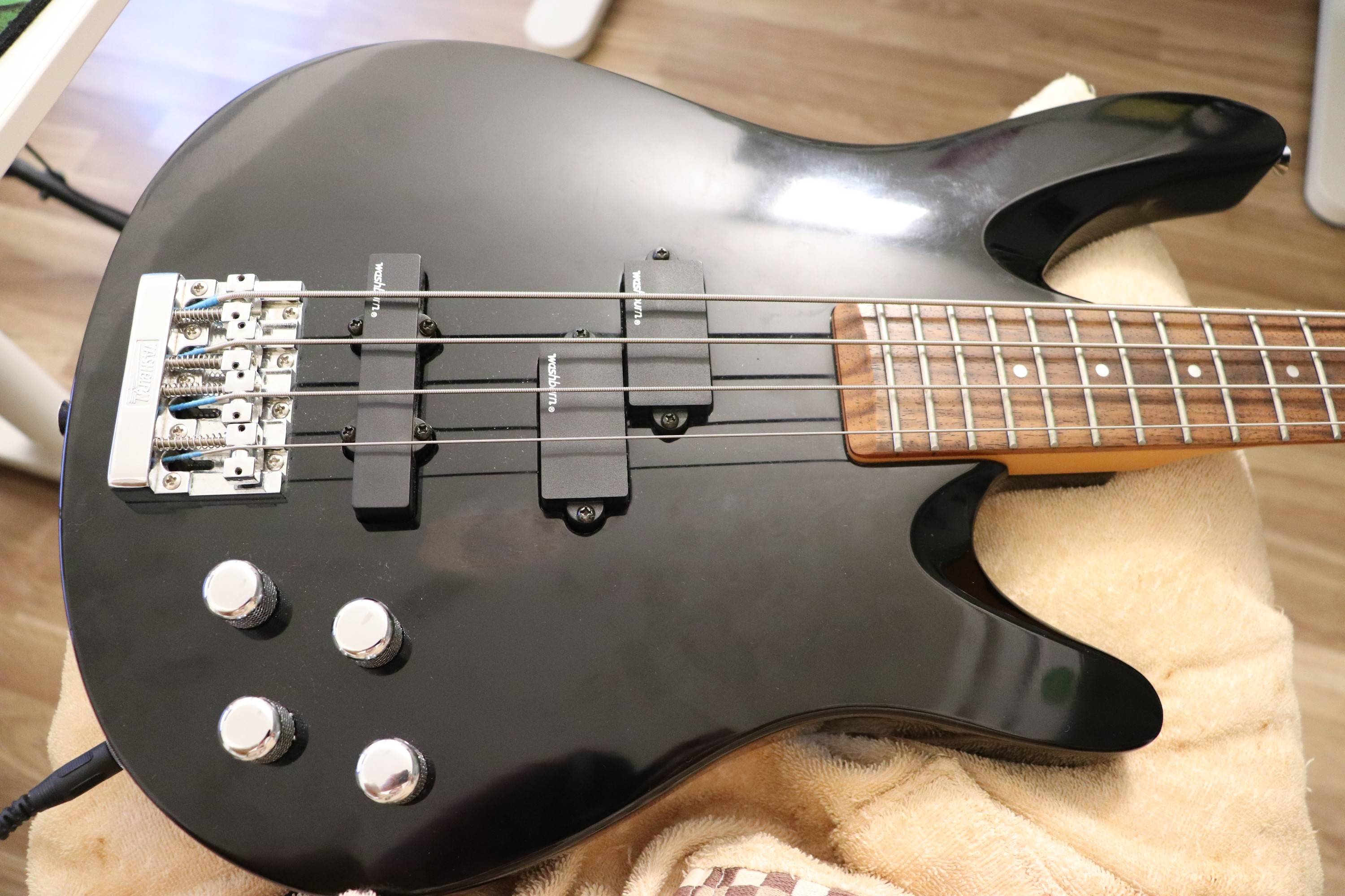 What are these three switches on the circuit board of my active bass