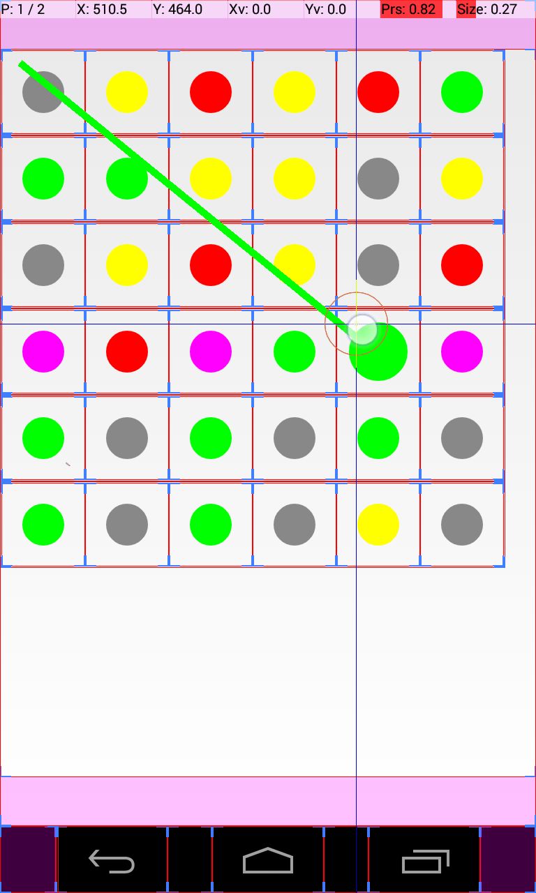 android Drawing a line following finger motionevent