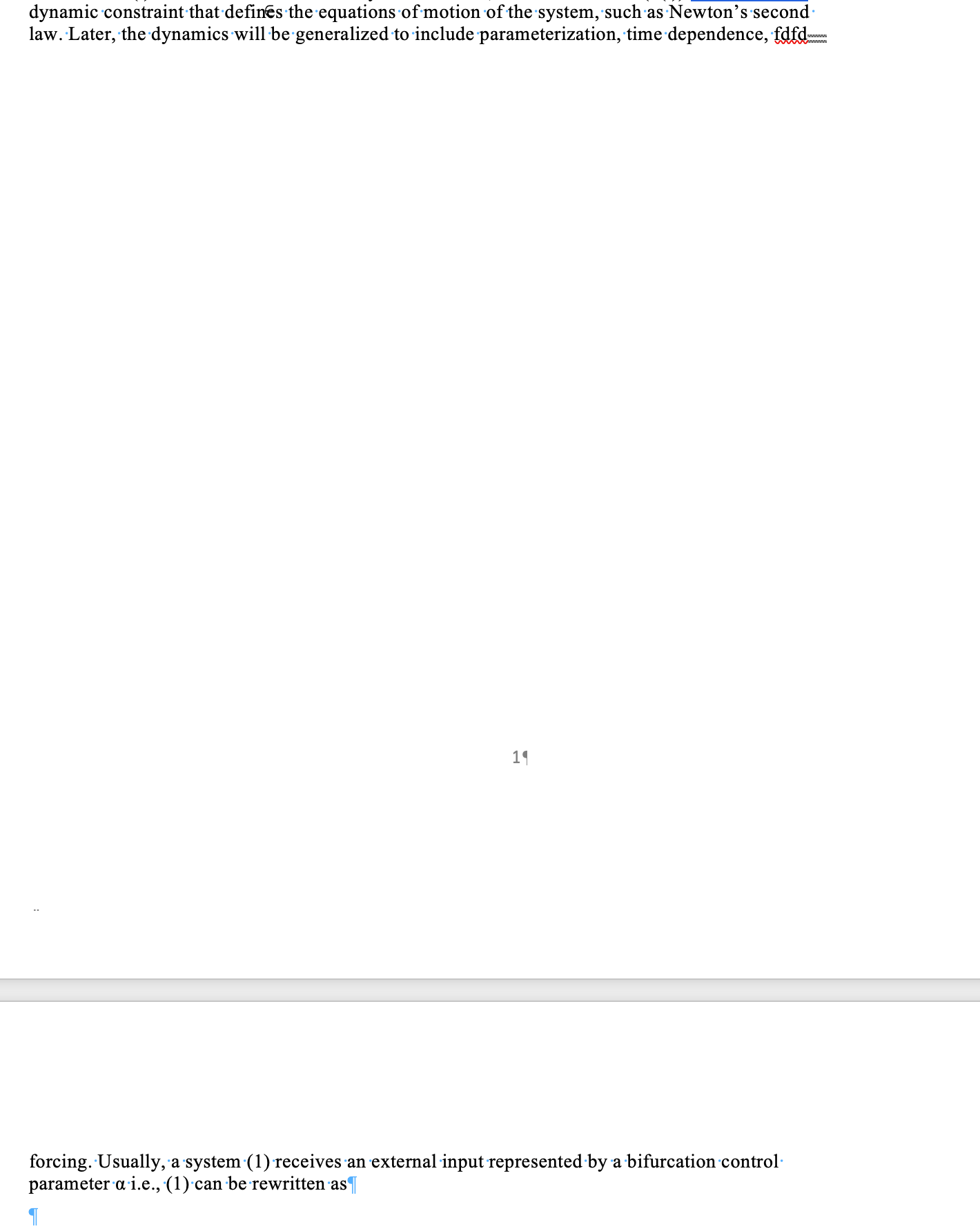 text editors My word document have a line separation of half page