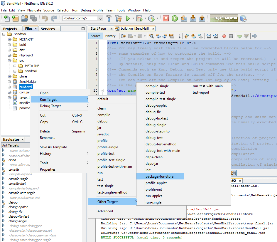 java Netbeans how to create an executable .jar file with all