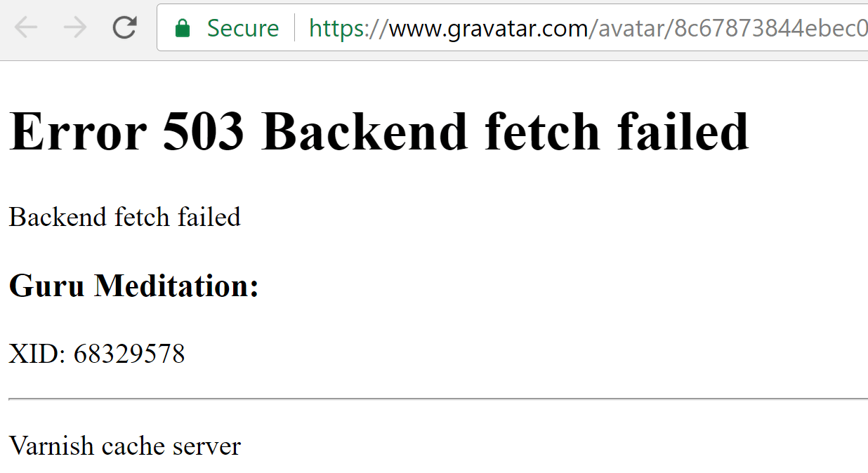 Gravatar profile image not showing sometimes Meta Stack