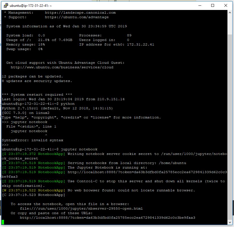 amazon ec2 How to run Python and Jupyter in AWS EC2 + Ubuntu when