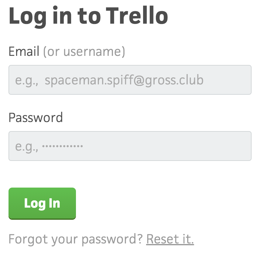 What is the best practice for password field placeholders? User