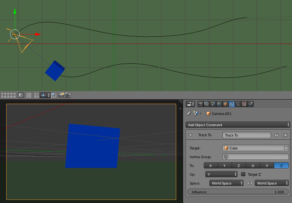 Follow the path blender