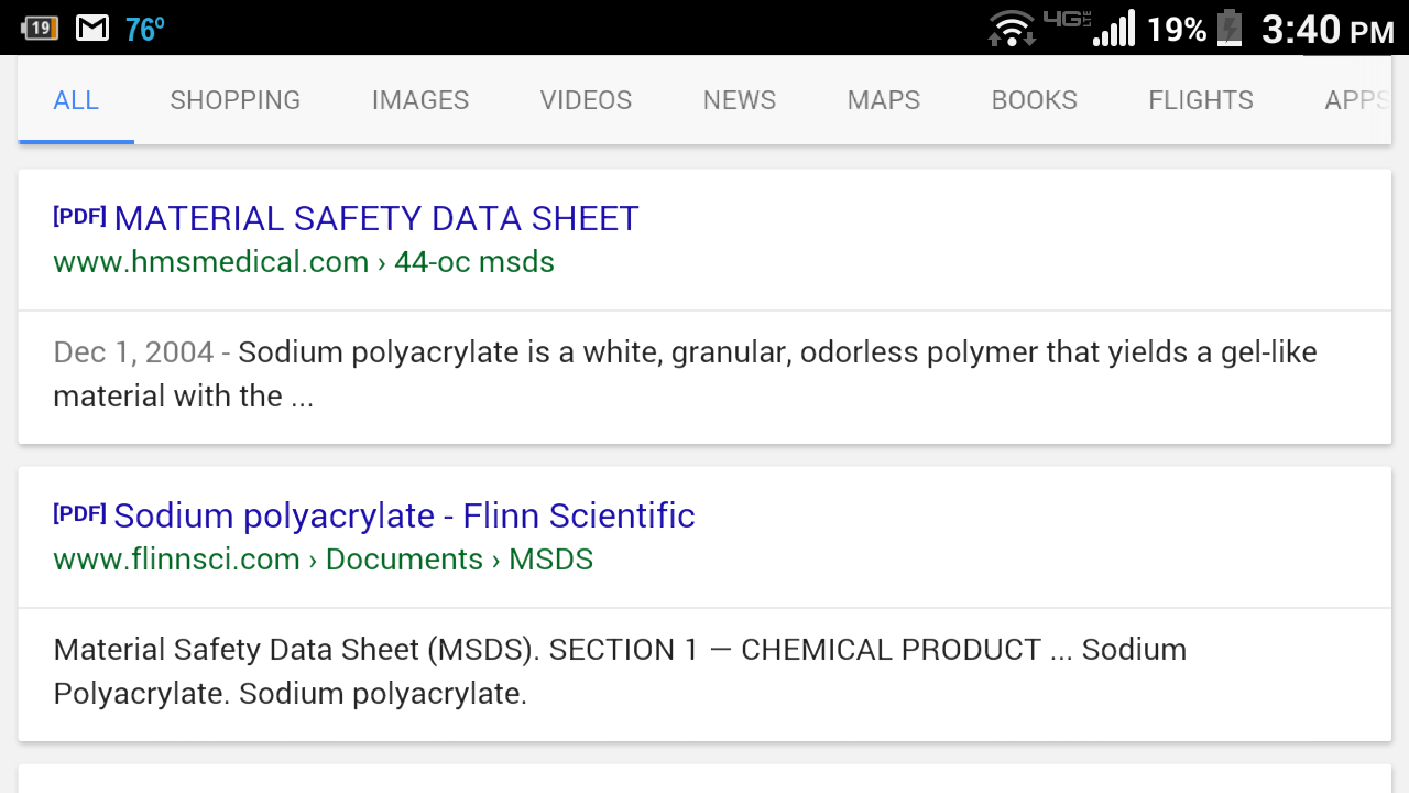 How do I copy a link from Google search results to clipboard on Android