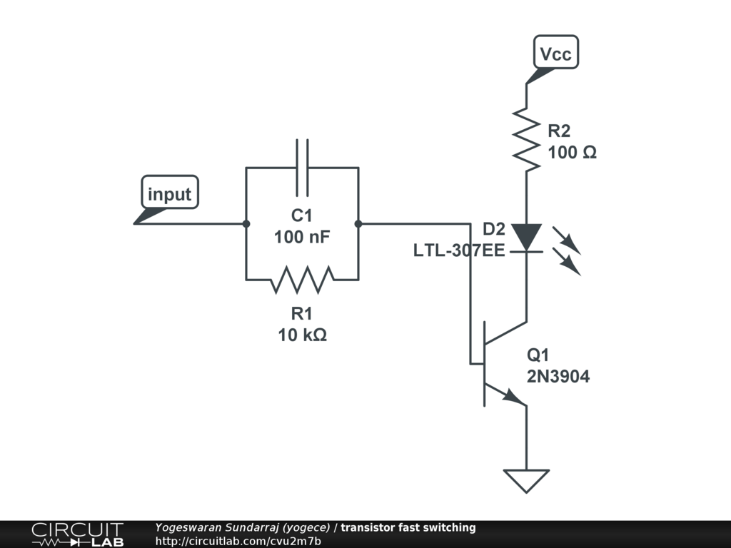 bjt Use bipolar transistor to power LED from a certain power on? Electrical Engineering