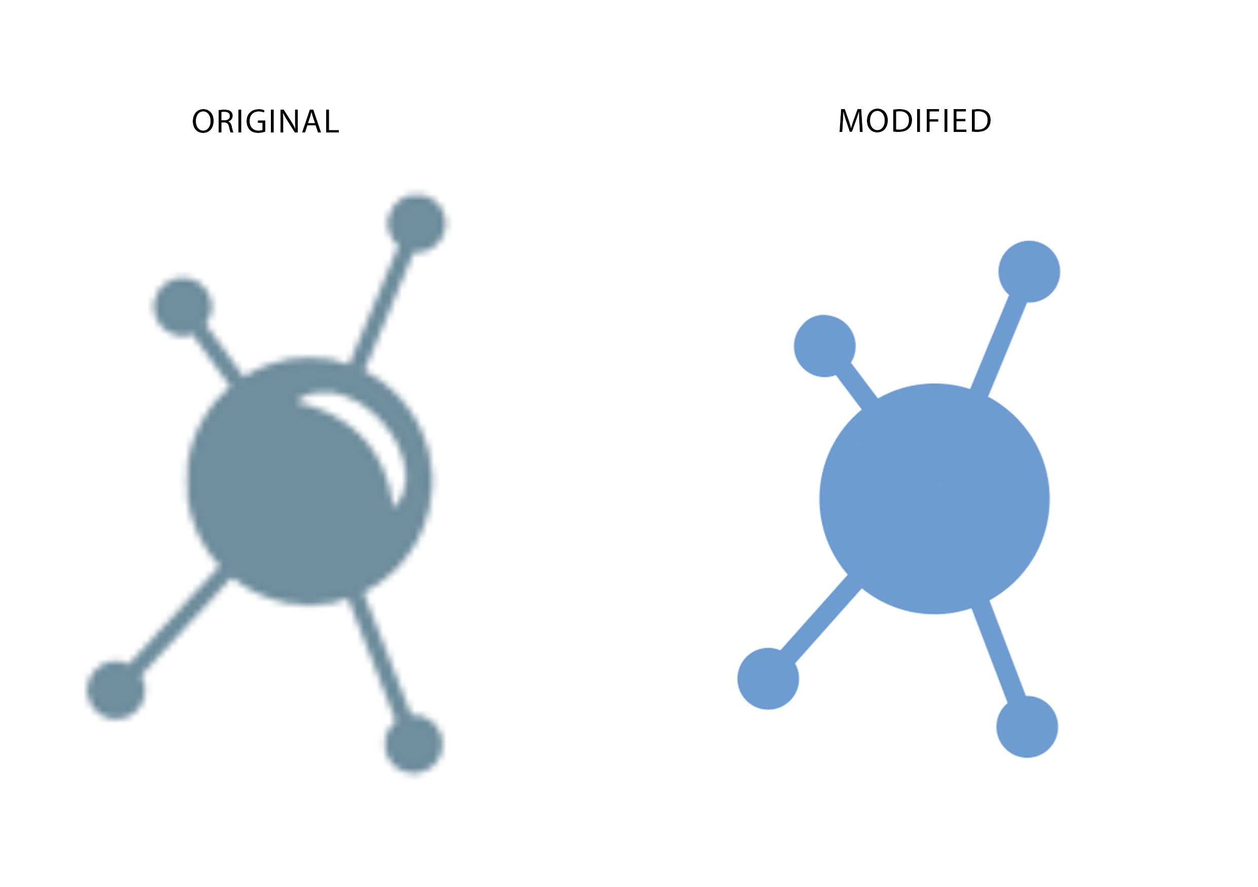 trademark is creating a logo that contains a similar visual element