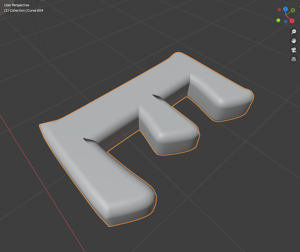 bevel How to SVG Extrude, Remesh and Beveling letter correctly