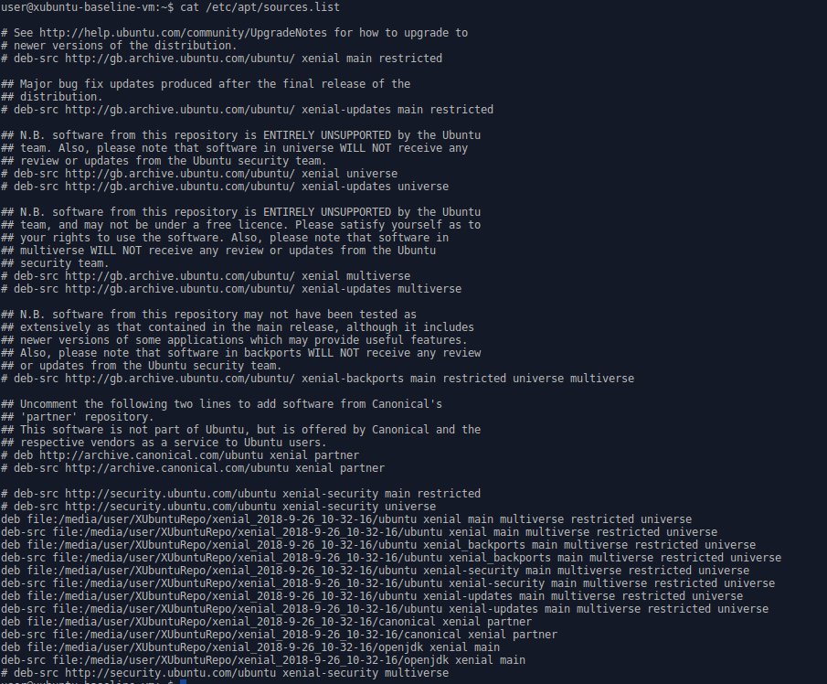 Offline Ubuntu repos how to get Ubuntu to use them? Ask Ubuntu