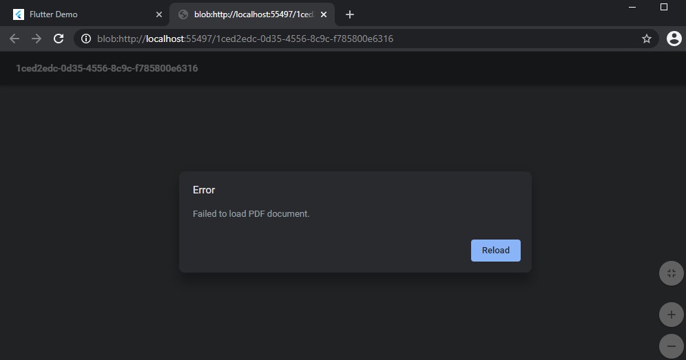 Flutter web display pdf file generated in application. (Uint8List