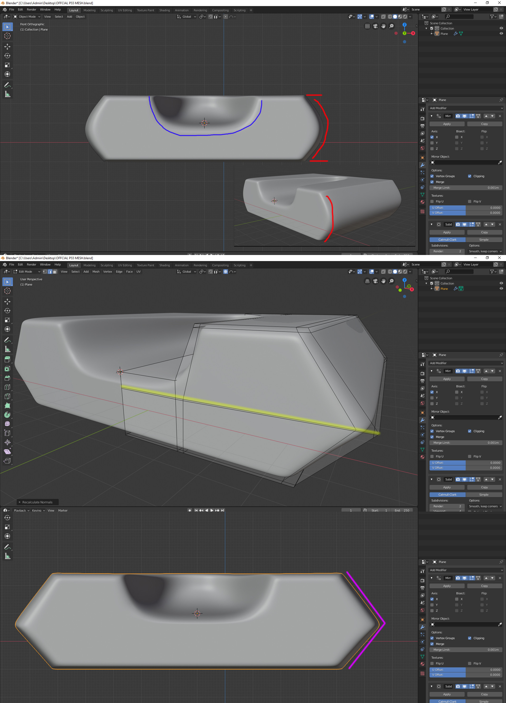modeling Modelling Technique Rounded Surface Blender Stack Exchange