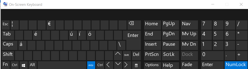 How to type the Euro Symbol € on US English keyboard in Windows 10