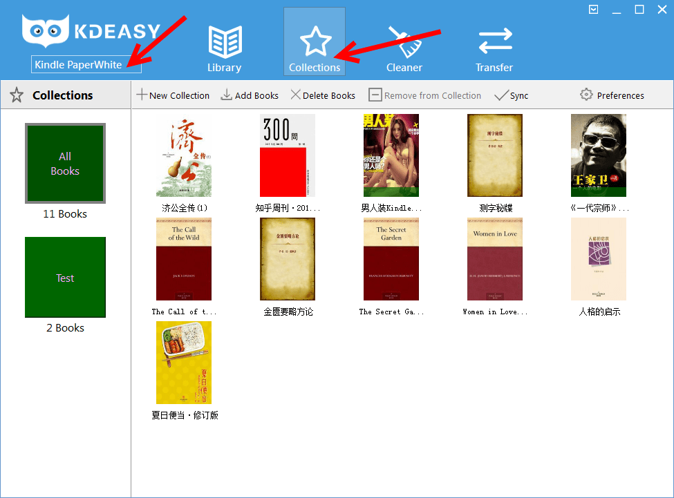 software Managing Kindle Collections from a computer Ebooks Stack