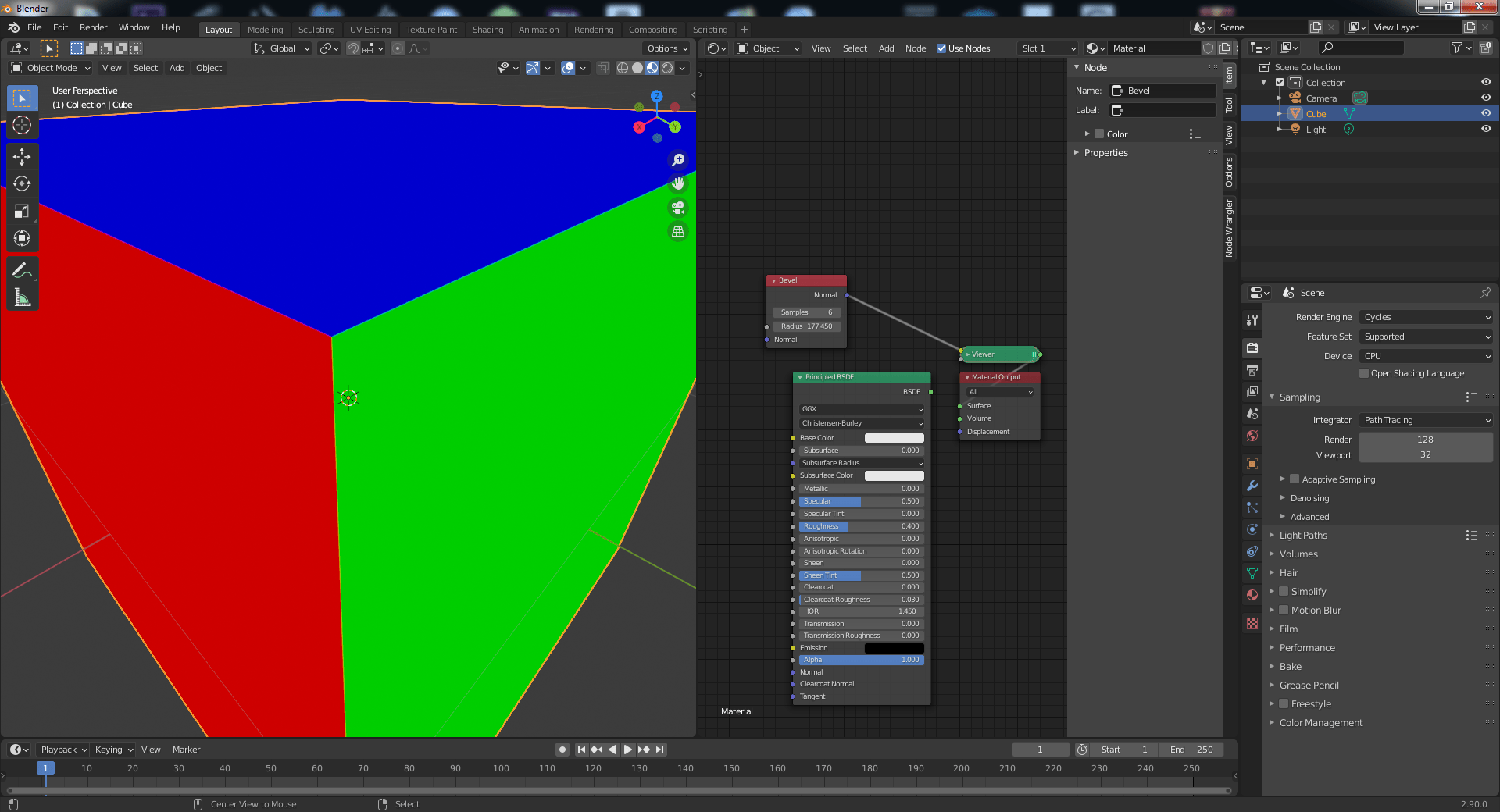 Blender 2.90 Bevel node not working at all Blender Stack Exchange