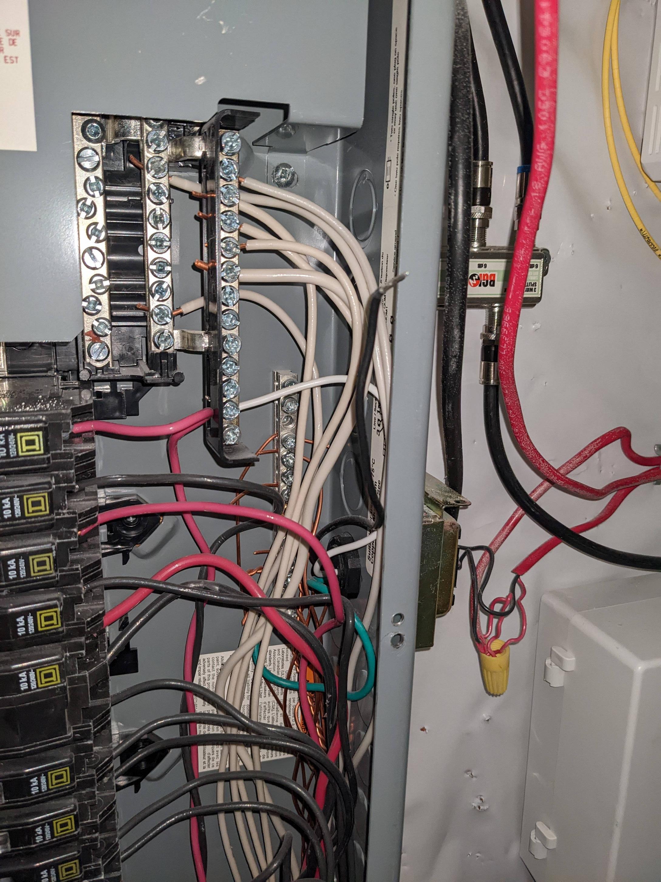 Doorbell Transformer to Panel Black Lead Home Improvement Stack