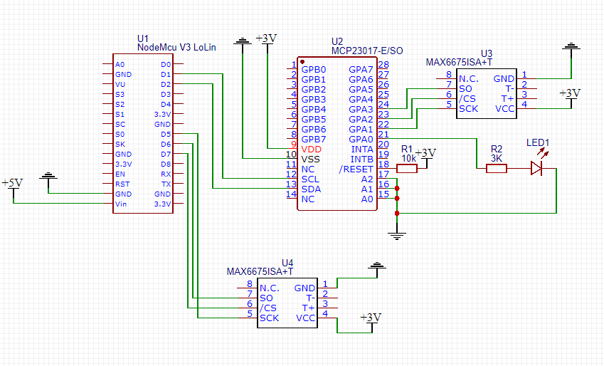 arduino MCP23017 with NODEMCU v3 (lolin) I2C doesn't work