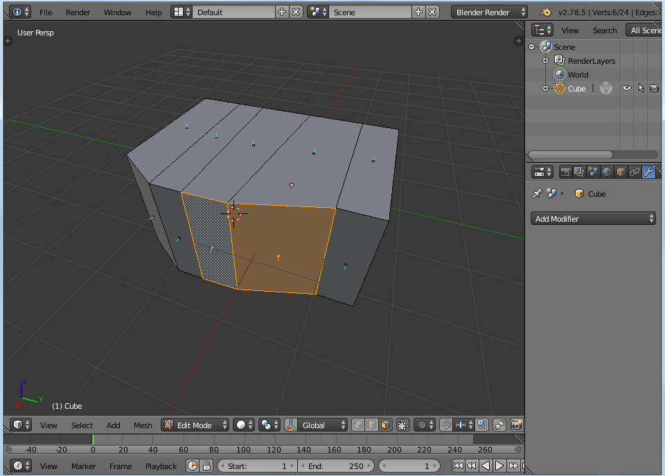 geometry How to Align/Straighten/make Coplanar Nonplanar edge
