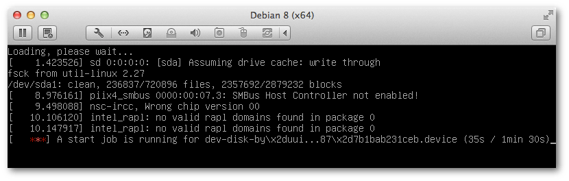 linux What needs to run to stop the "start job... devdiskby