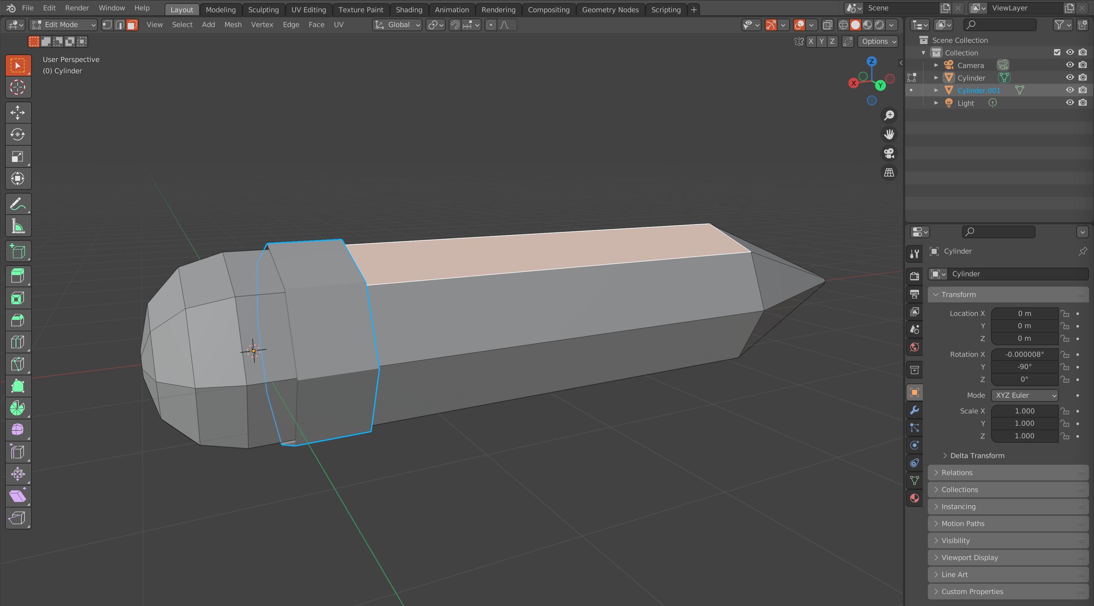 modeling How do I get rid of the blue outline on my mesh? Blender
