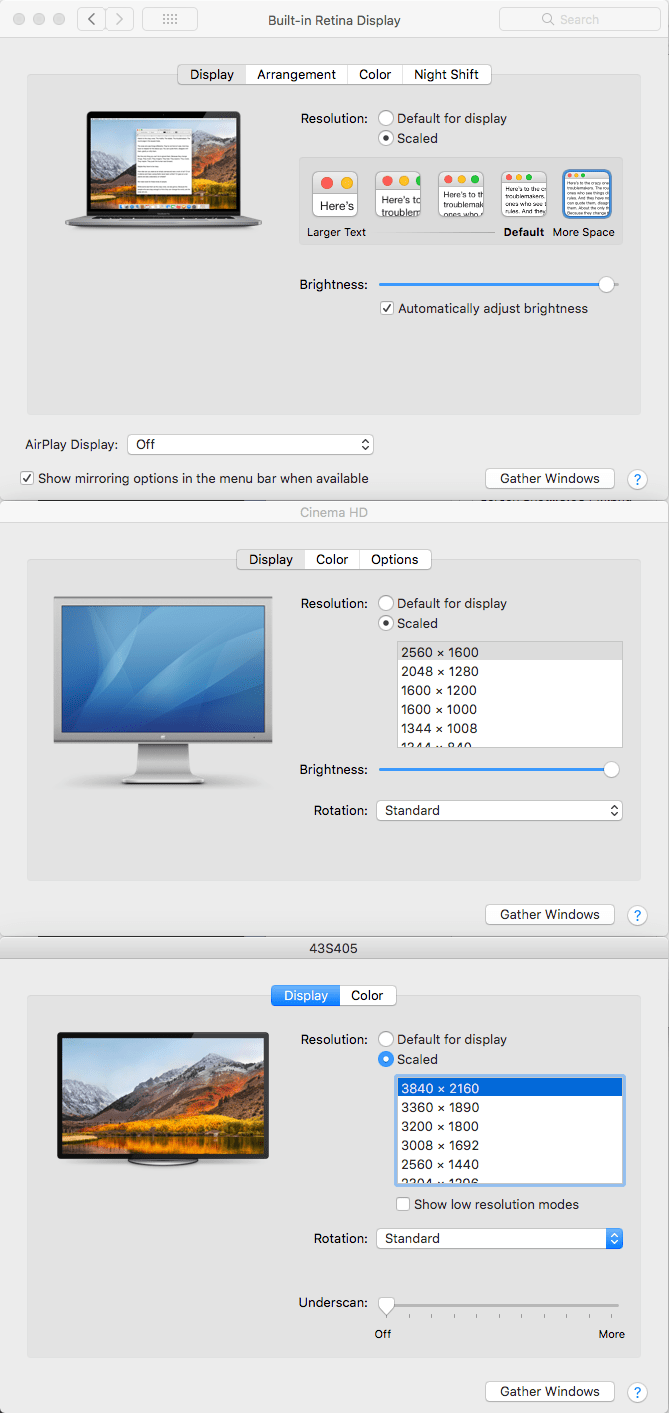 hdmi 2017 Macbook Pro + TCL 4K Display = No 60Hz Ask Different