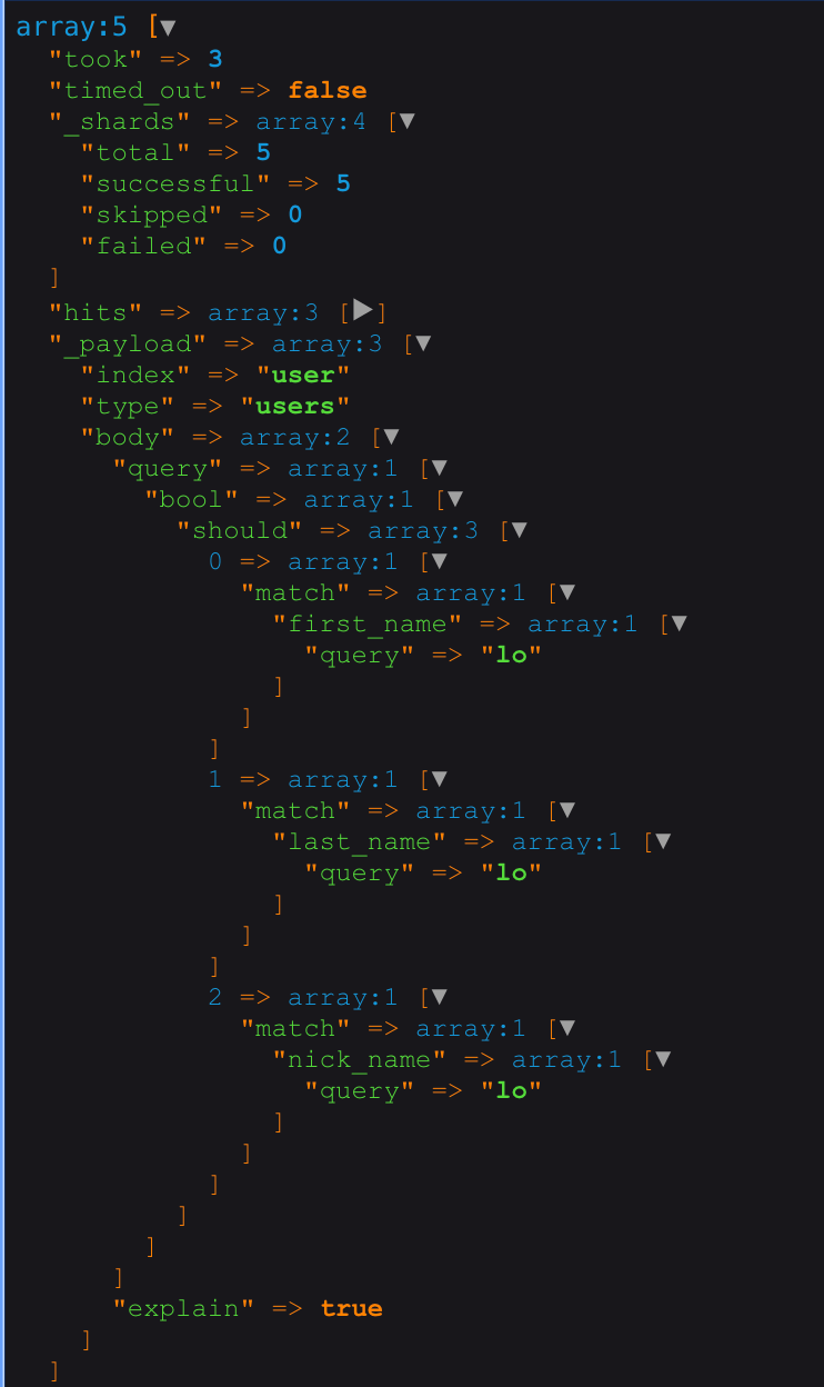 Elasticsearch and Laravel scoutelasticsearchdriver return empty response