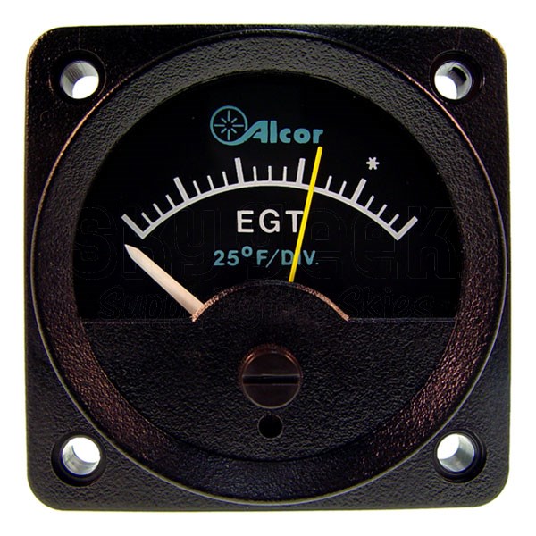 engine What appears on EGT Gauge if the mixture is rich or lean