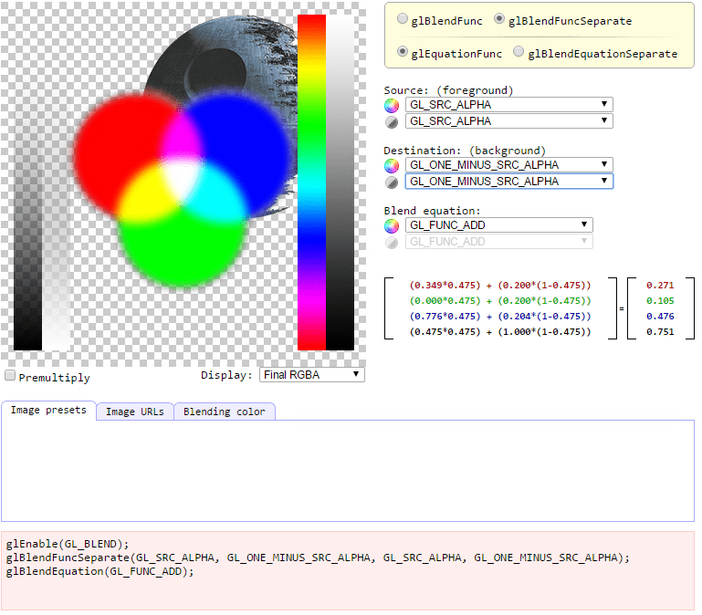 glsl OpenGL default pipeline alpha blending does not make any sense for the alpha component