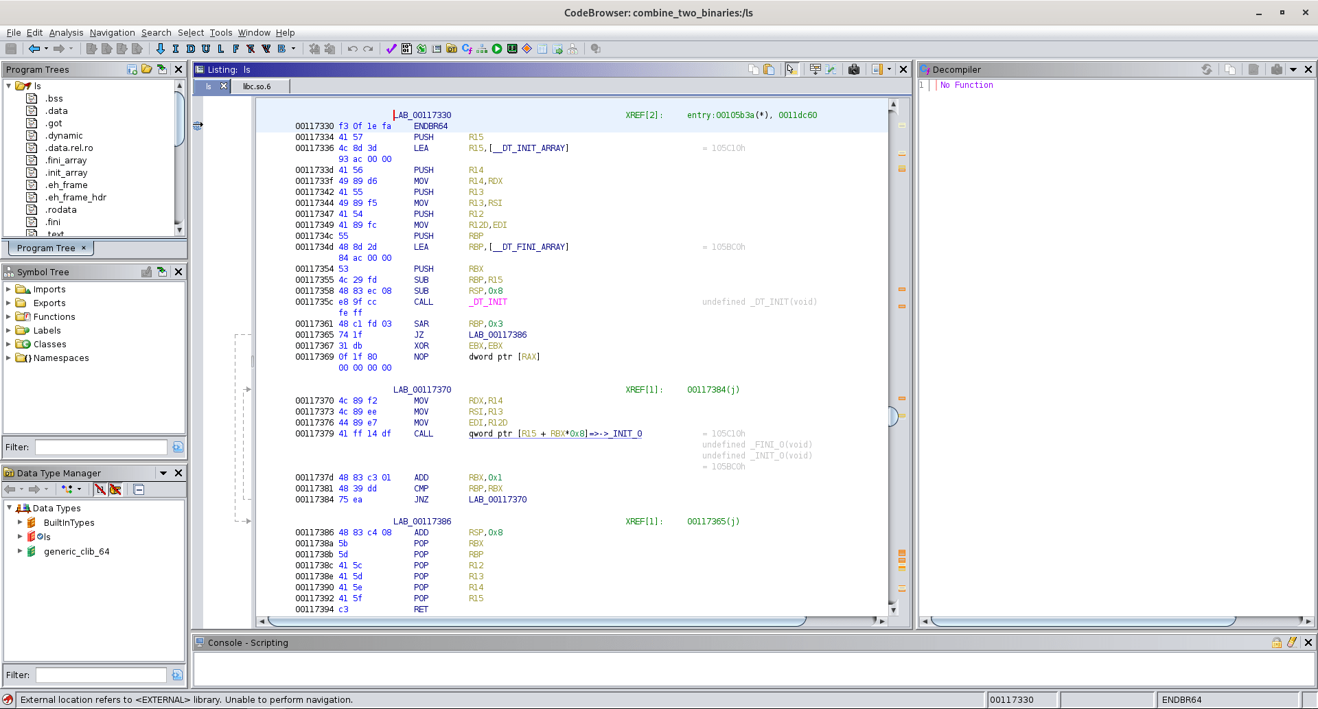 disassembly How to /usr/bin/ls Reverse Engineering Stack