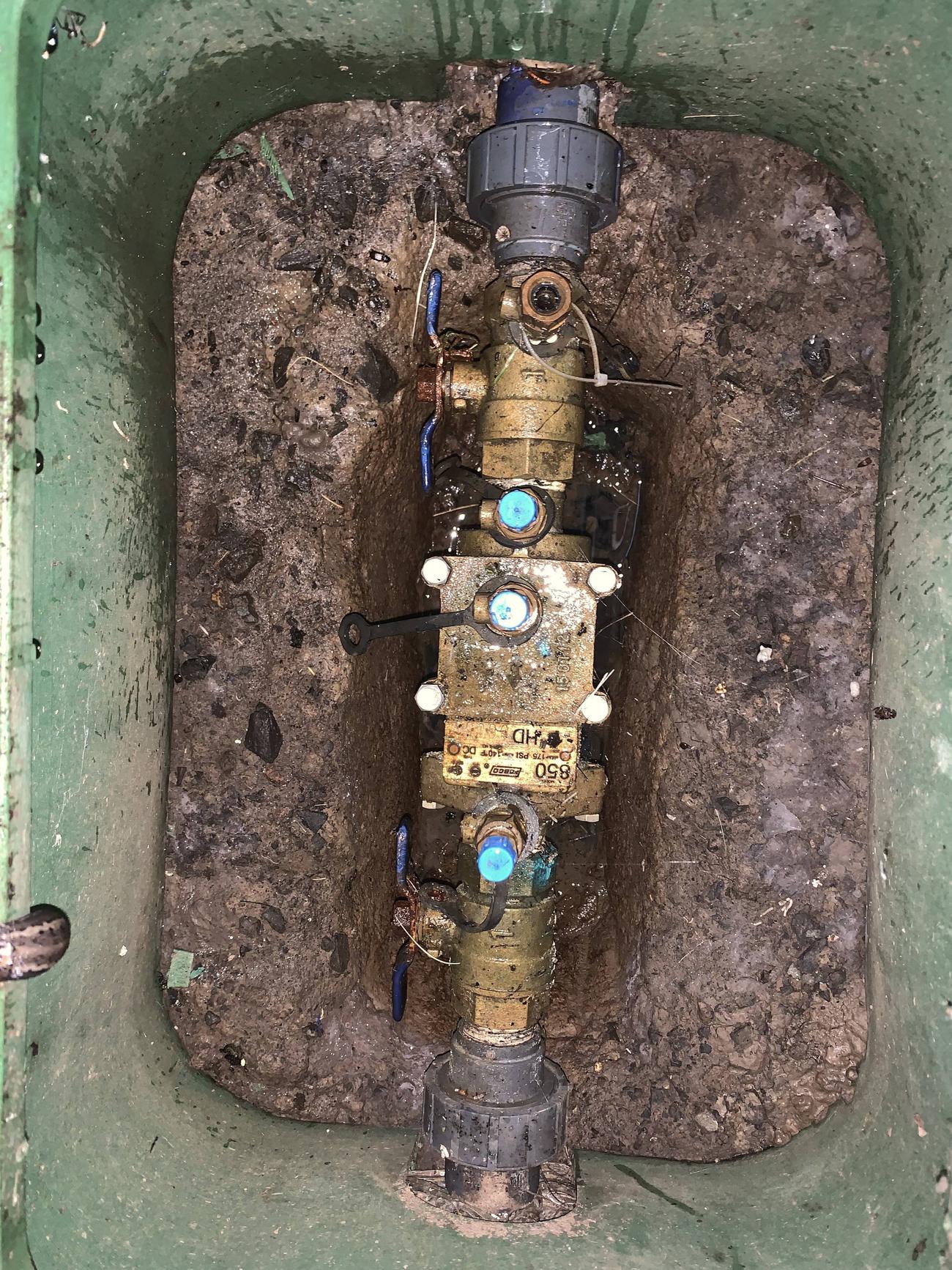 How to find which zone on Rain Bird sprinkler system is for backyard