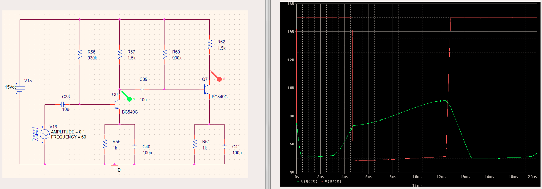 Electrical TwoStage Common Emitter Amplifier Is Clipping