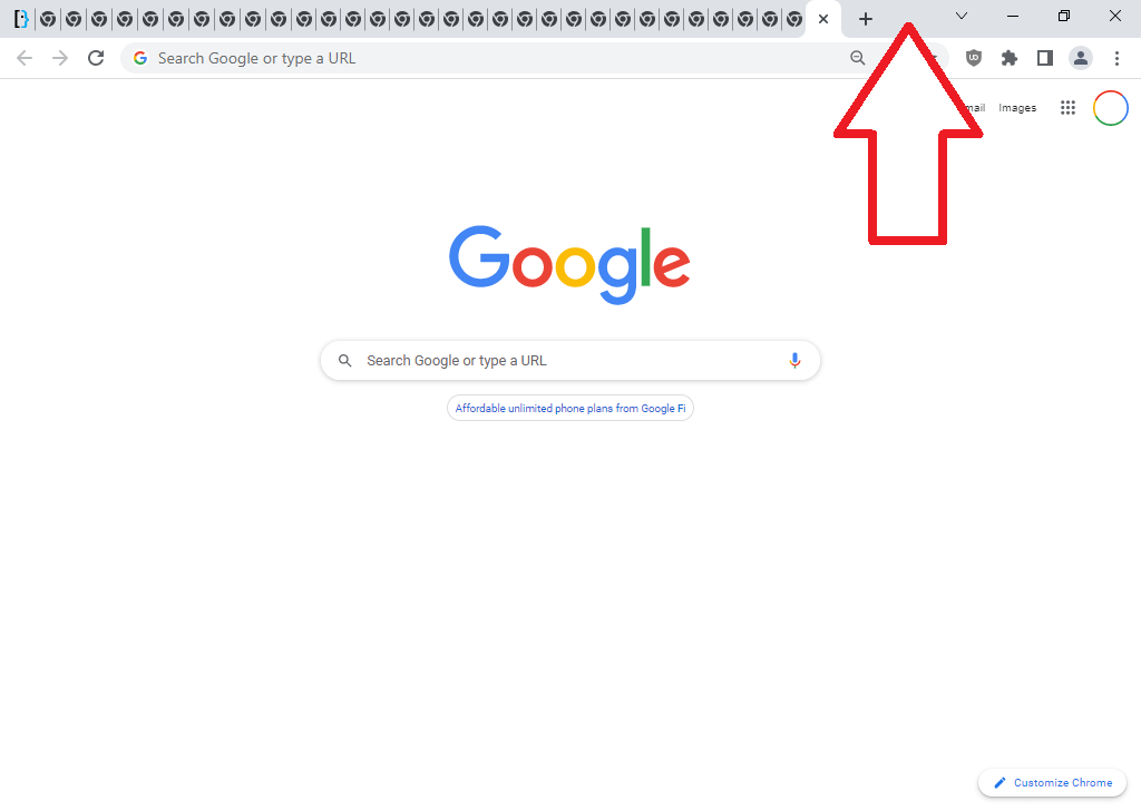 Kubuntu Remove title bar at top of chrome