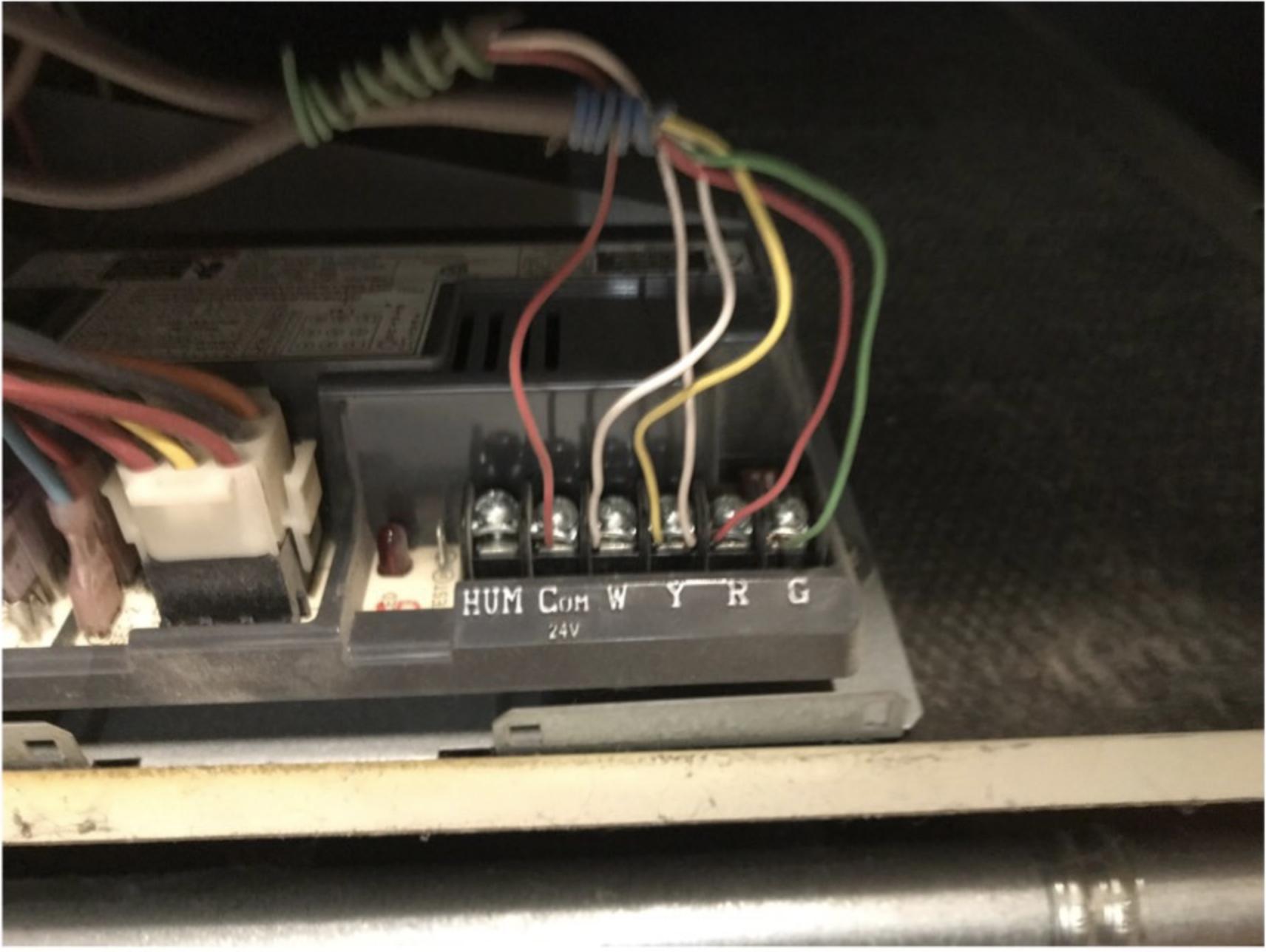 hvac 2 wires on C comm at furnace Home Improvement Stack Exchange