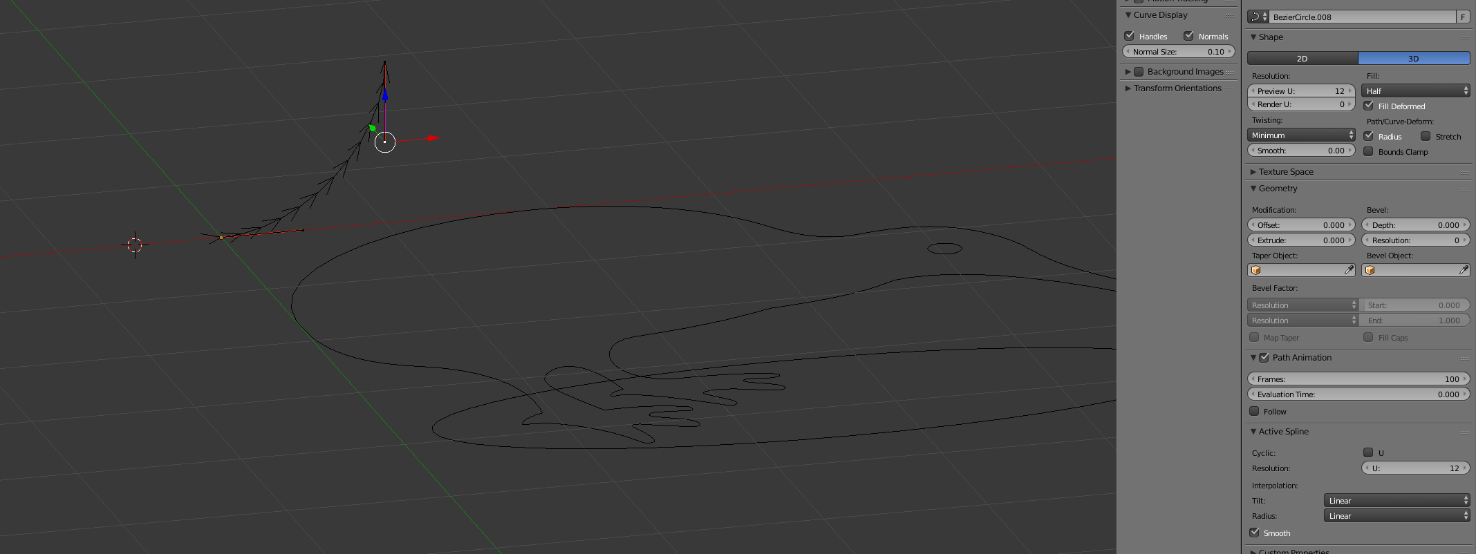 bezier curves Creating an bevel inset on an imported SVG Blender