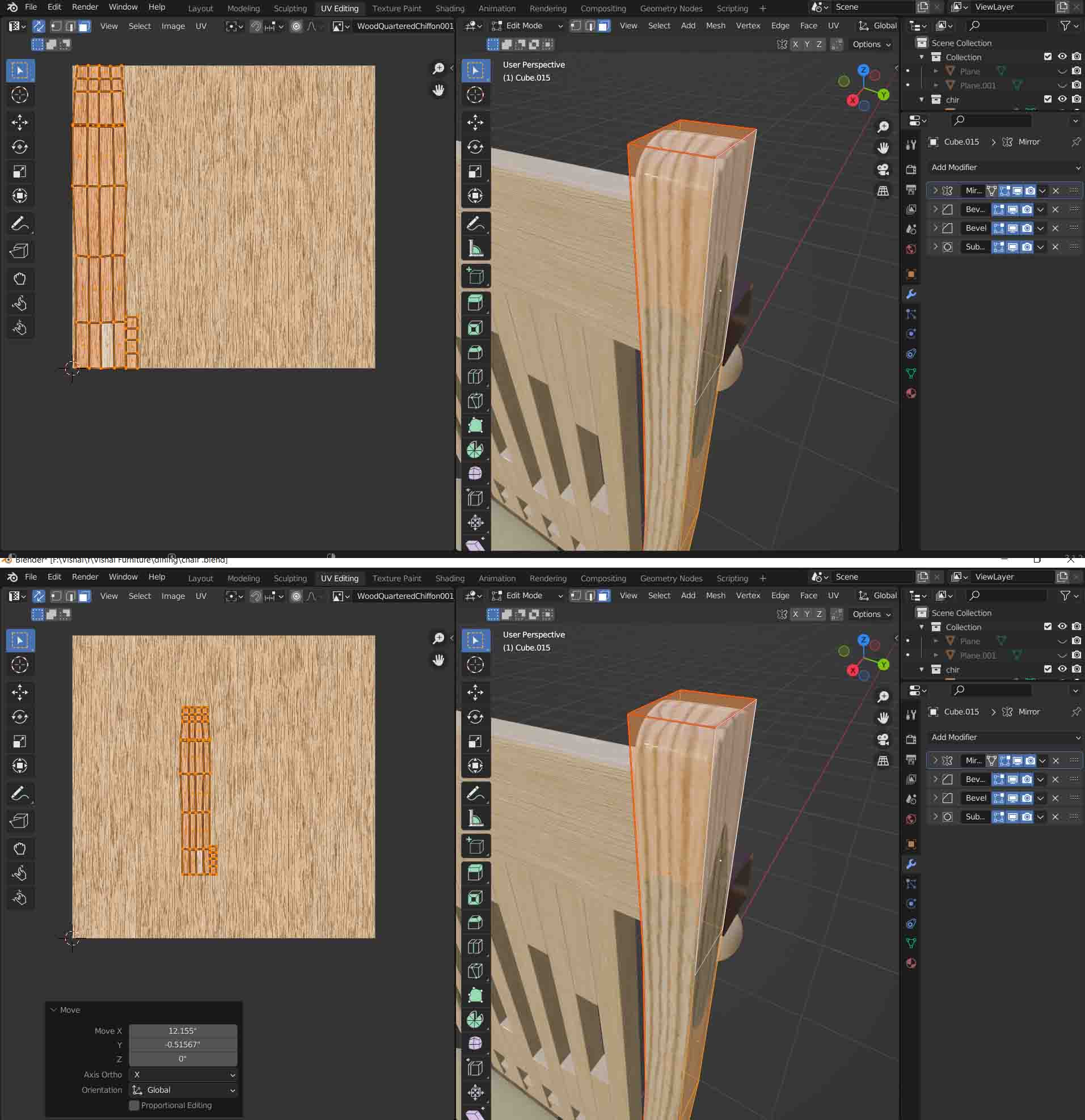 uv image editor UV scaling not updating the texture in the object