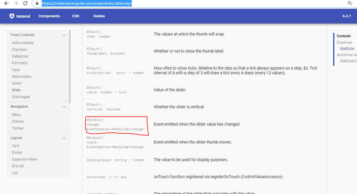 typescript Angular material slider cannot show values Stack Overflow