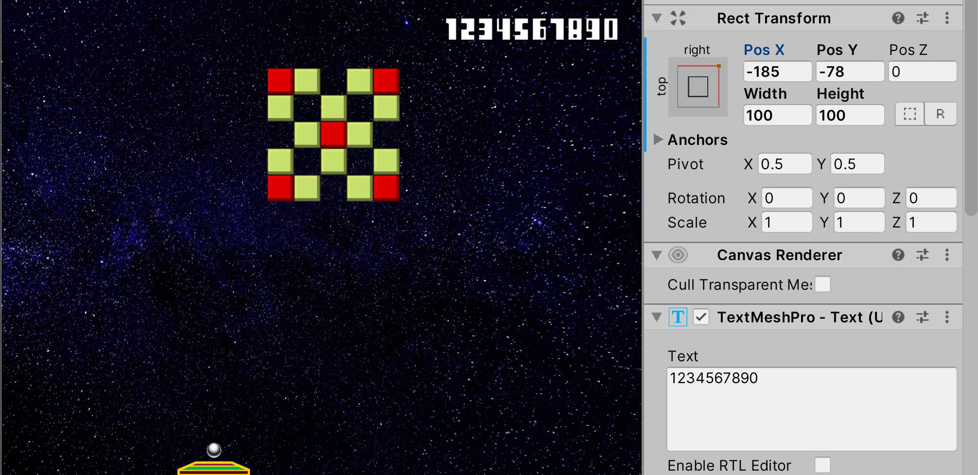 2d Unity difficulty placing text within the reference resolution of