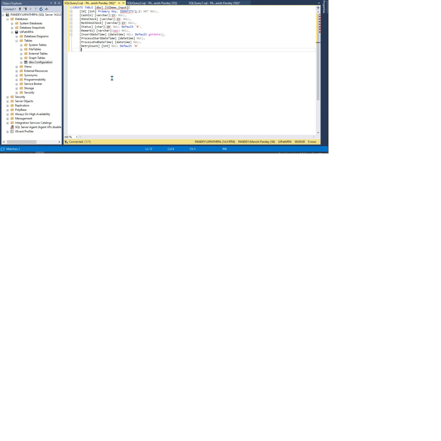 How to get column details (column, datatype) of table in SQL Server? Stack Overflow