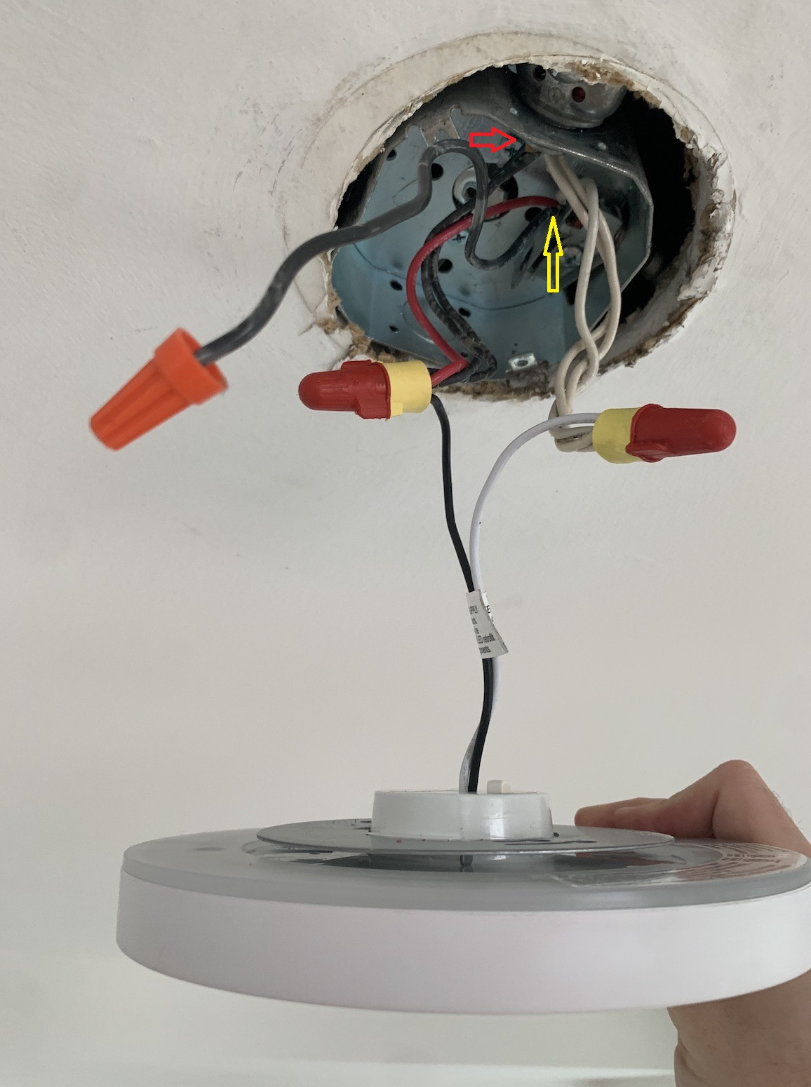 electrical Light box with one black, a twoblackonered bundle, and