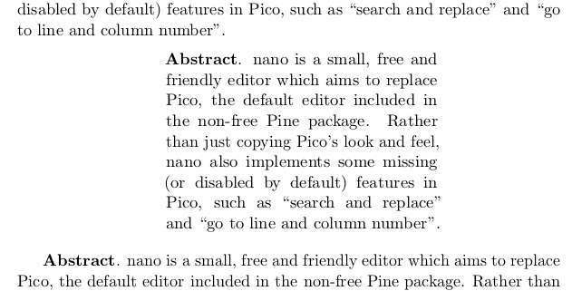 horizontal alignment Justify and center text TeX LaTeX Stack Exchange