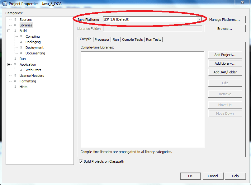 java How to set the JDK Netbeans runs on? Stack Overflow