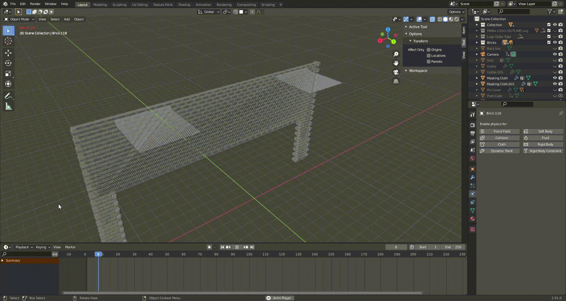 Cloth passes through Rigid Body Blender Stack Exchange