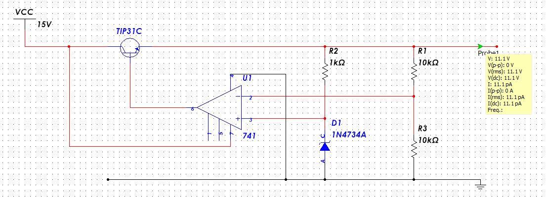 Voltage Regulator using Op Amp and Transistor Peter Vis